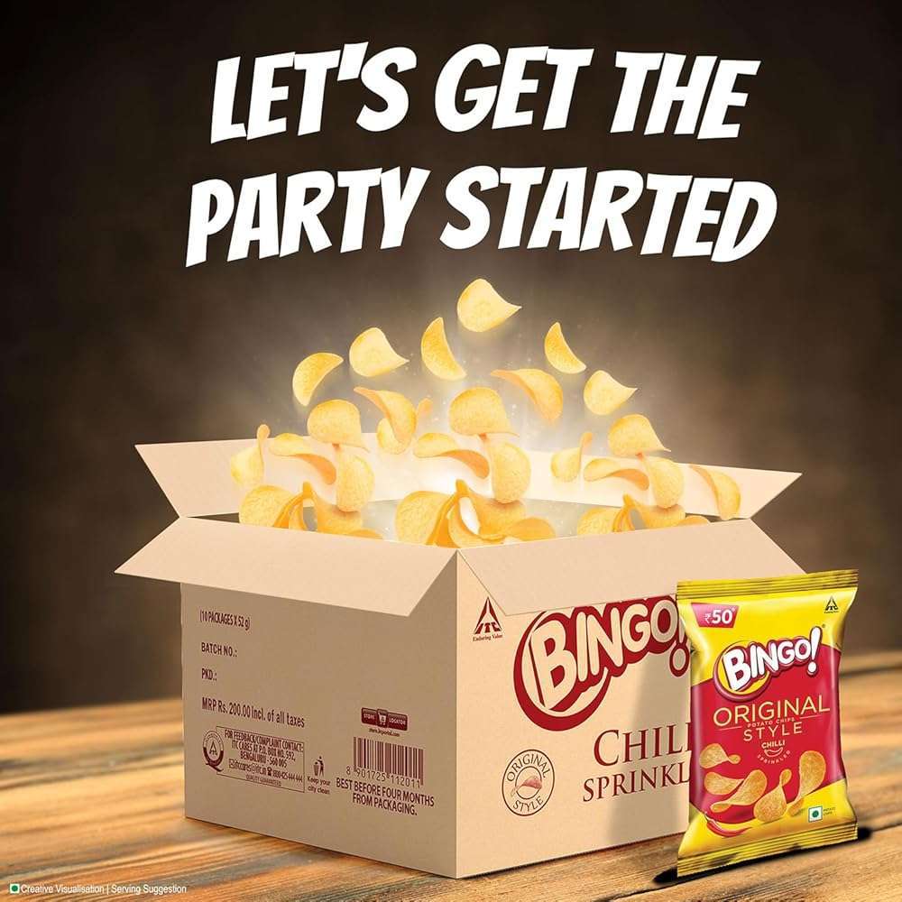 Bingo Chilli Sprinkled Potato Chips 21g - Image 4
