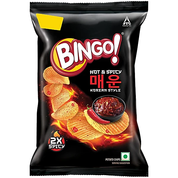 Bingo HOT & SPICY Korean style Potato Chips 21g - Image 2