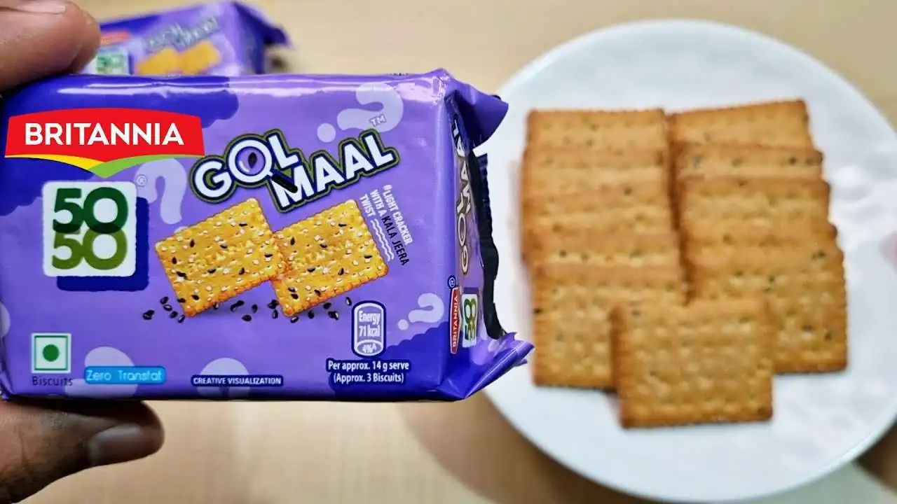 Britannia 50 50 GOL MAAL Biscuit 57g - Image 2