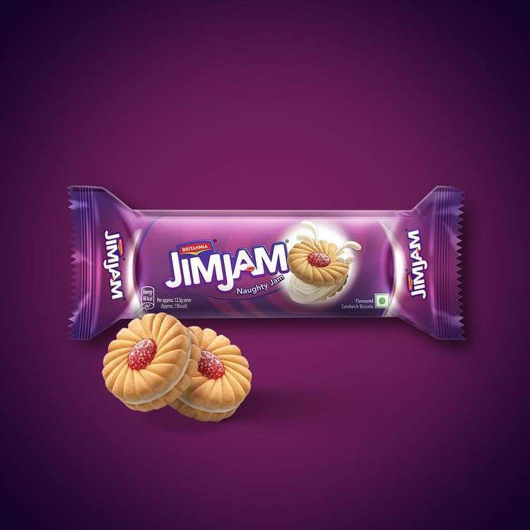 Britannia Jim Jam Biscuit 57g - Image 2