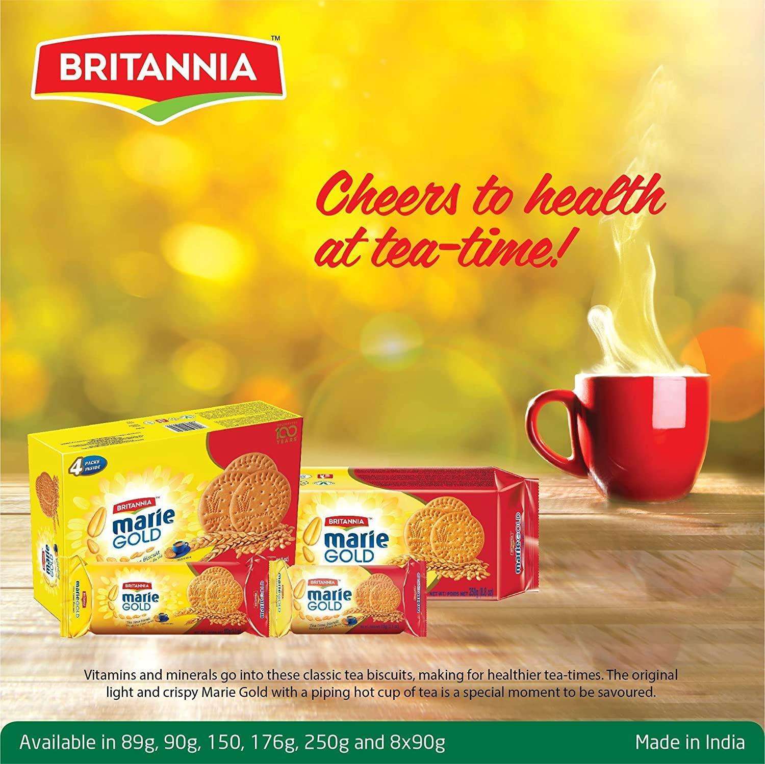 Britannia Marie Gold Biscuit 68g+5g Extra - Image 2
