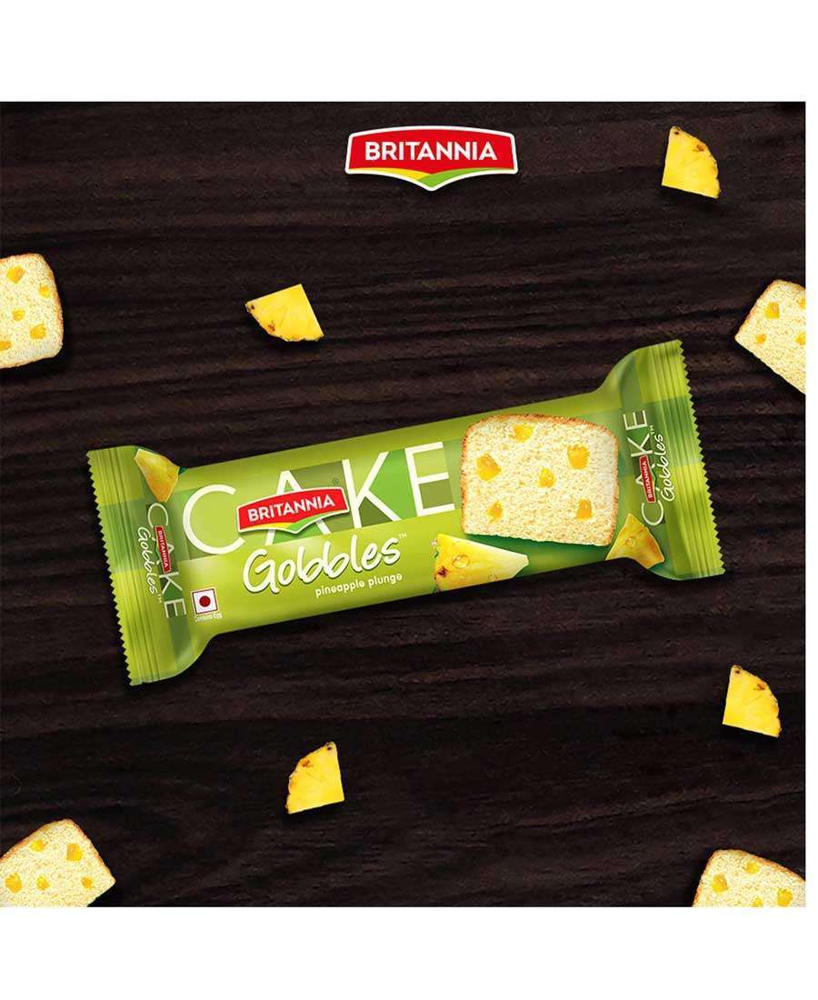 Britannia Gobbles PINEAPPLE Cake 50g - Image 2