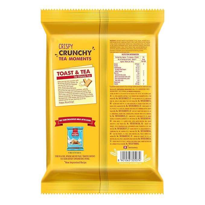 Britannia Toastea Premium Rusk 50g+8g Extra - Image 3