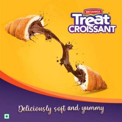 Britannia Treat Croissant COCOA Creme Cake 45g - Image 3