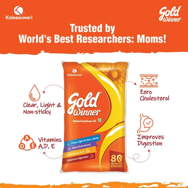 Gold Winner Sunflower Oil 1Ltr - Image 4