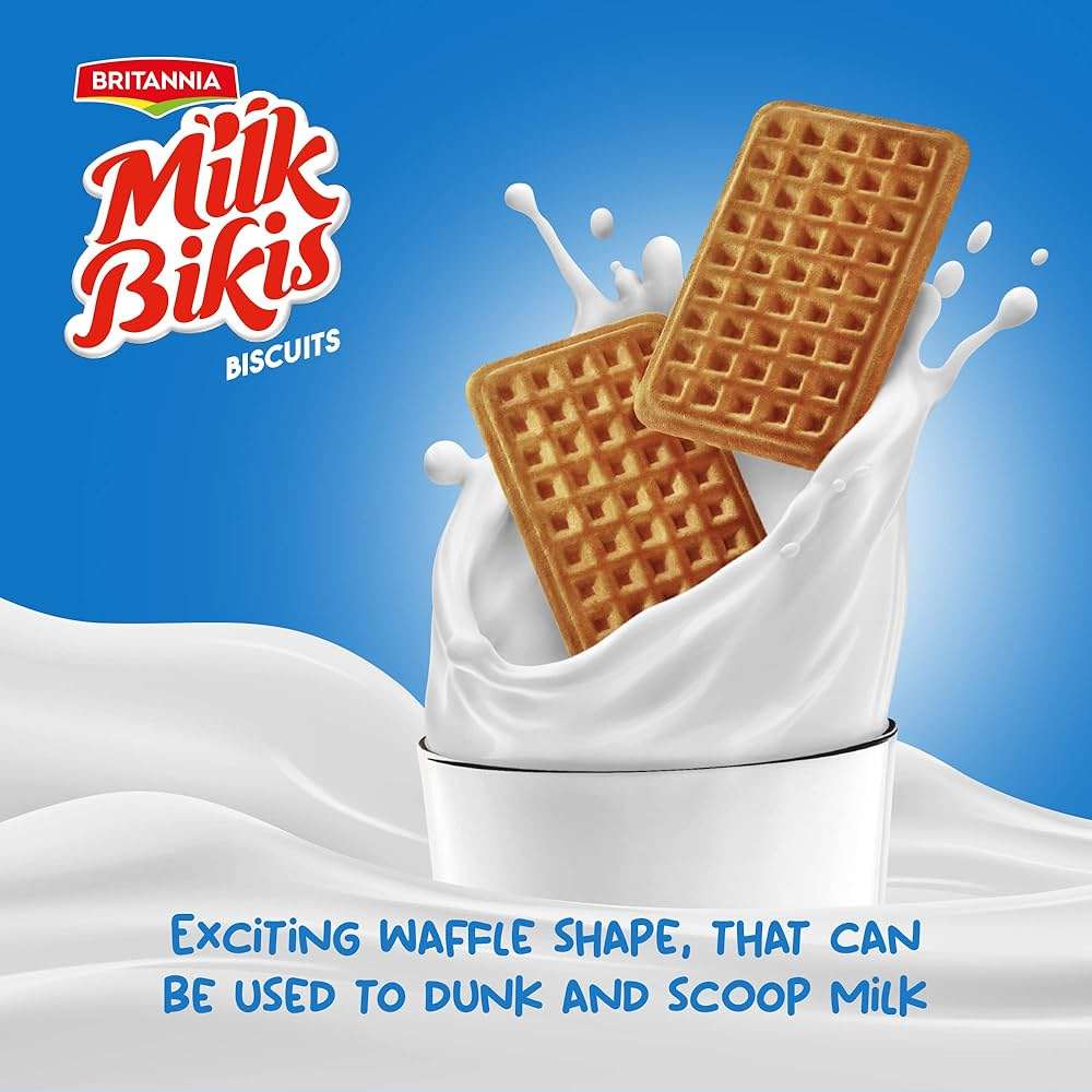 Britannia Milk Bikis Biscuit 160g+25g Extra - Image 2