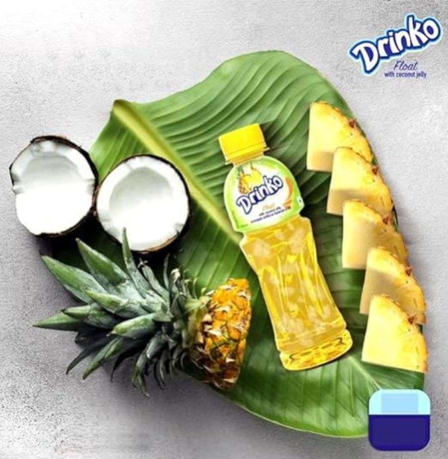 Pran Drinko Float PINEAPPLE Fruit Juice 250ml - Image 3