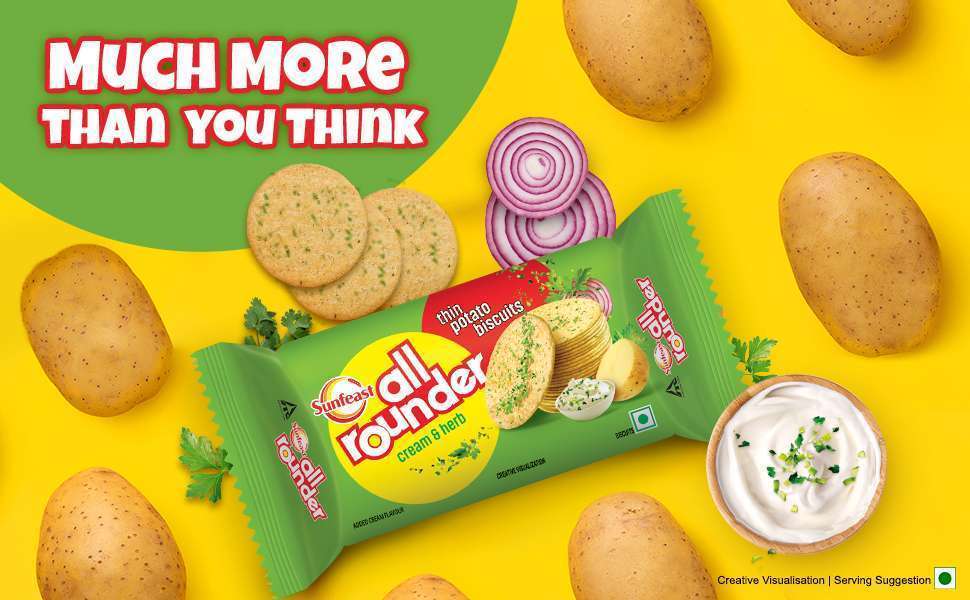 Sunfeast All Rounder CREAM&HERB Potato Biscuit 28.2g - Image 3