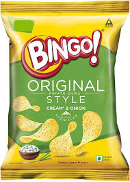 Bingo Cream & Onion Potato Chips 21g