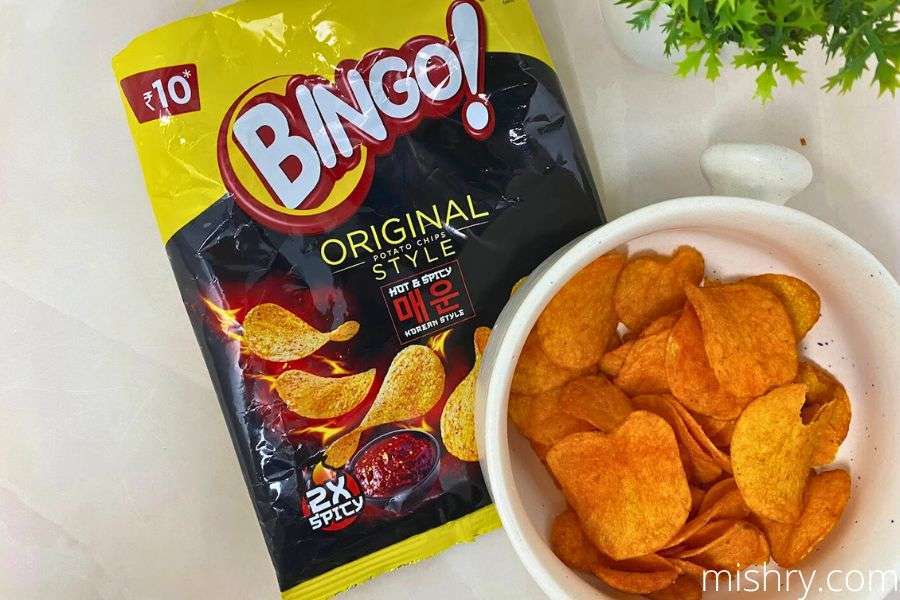 Bingo HOT & SPICY Korean style Potato Chips 21g - Image 4
