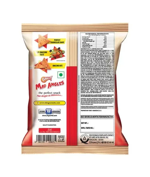 Bingo Mad Angles PIZZA AAAAH Chips 15g - Image 3