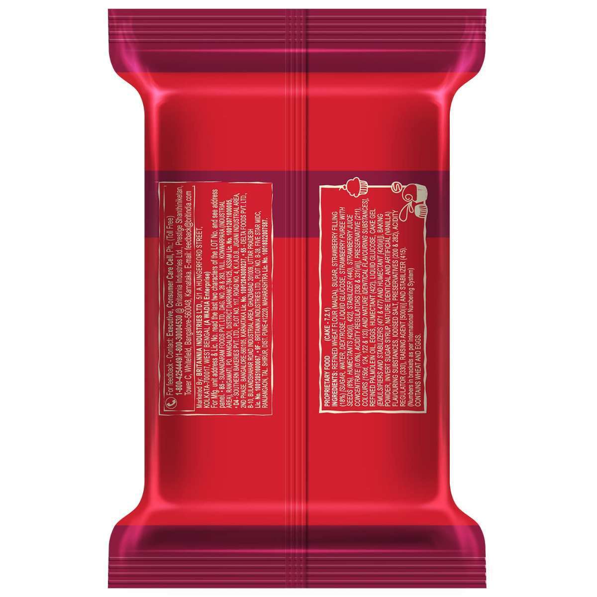 Britannia Muffills STRAWBERRY Cake 30g - Image 3