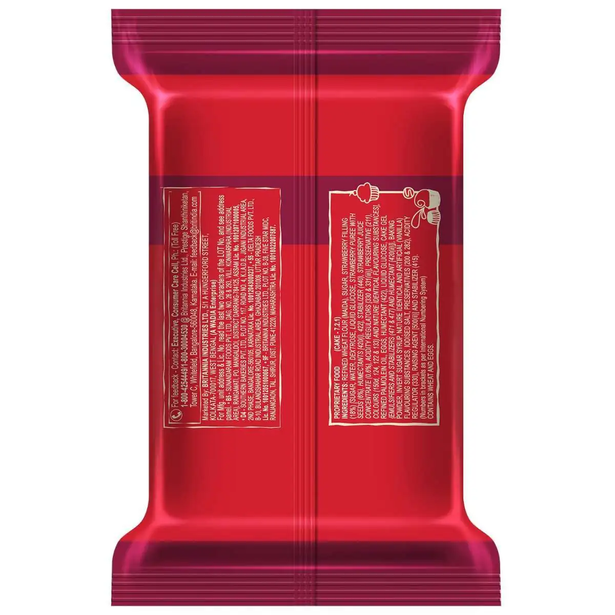 Britannia Muffills STRAWBERRY Cake 30g - Image 3