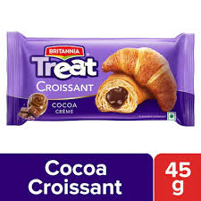 Britannia Treat Croissant COCOA Creme Cake 45g
