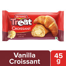 Britannia Treat Croissant VANILLA Creme Cake 45g