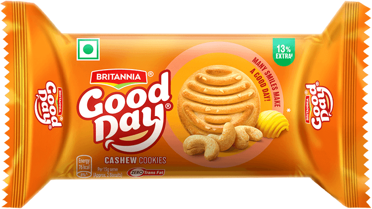 Britannia Good Day CASHEW ALMOND Biscuit 52.5g - Image 2