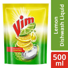 Vim Lemon Liquid 500ml Pouch