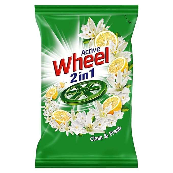 Active Wheel 2 in 1 Detergent Powder 1kg