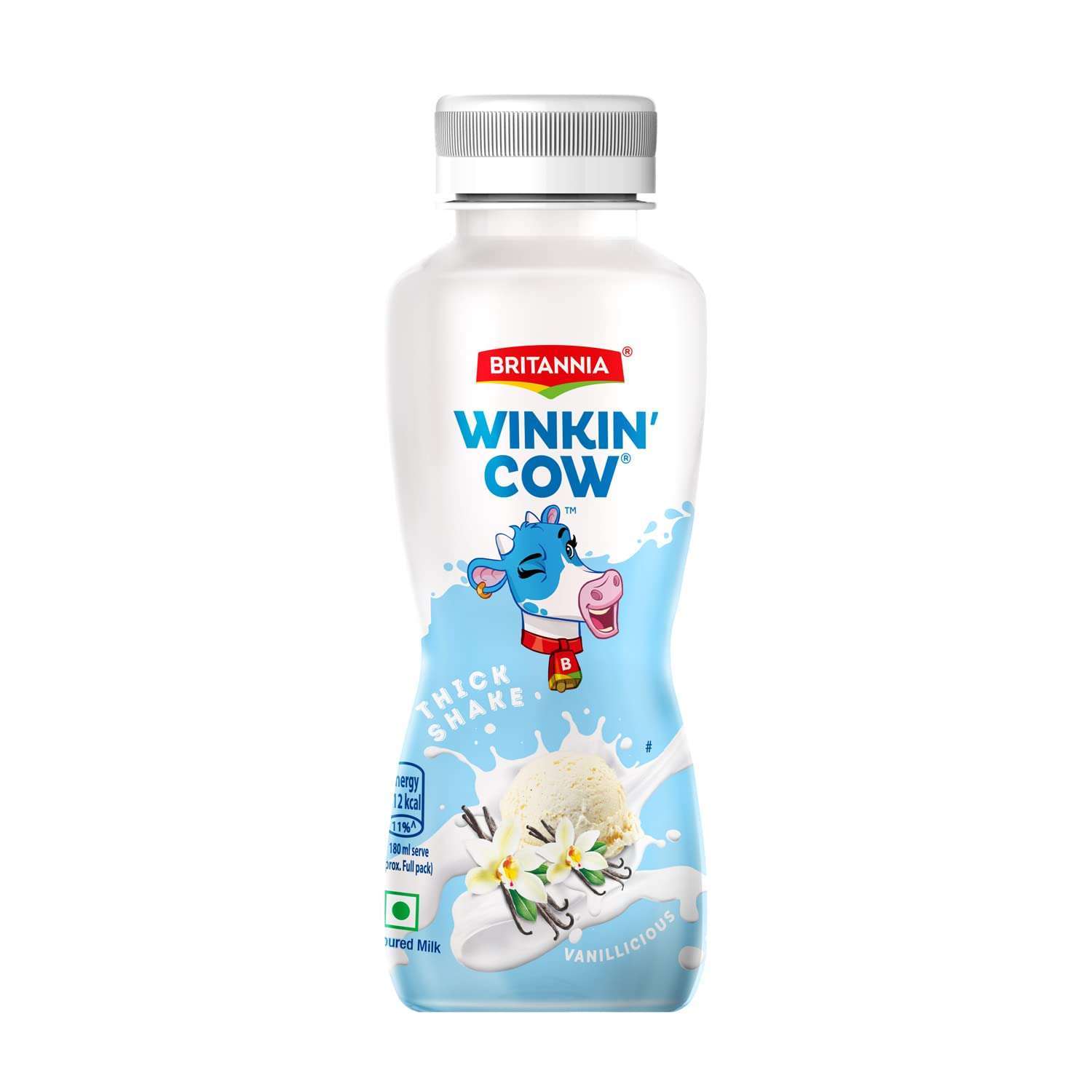 Britannia Winkin Milk Shake VANILLA 180ml - Image 2