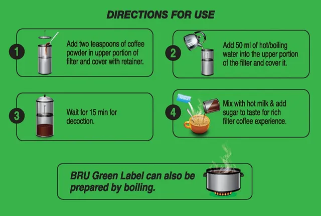 Bru Green Lable Coffee 200g - Image 3