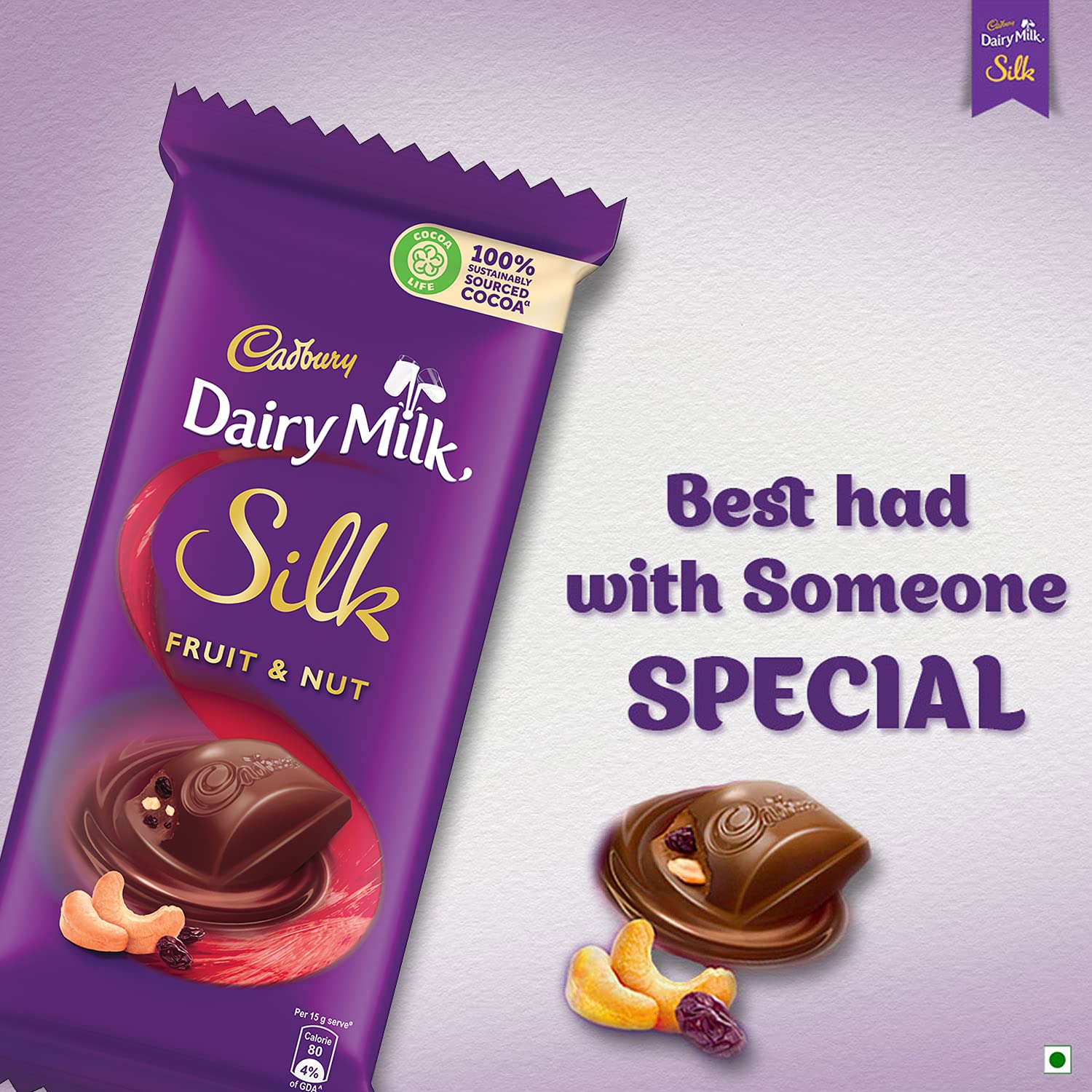 Cadbury Dairy Milk Silk FRUIT & NUT 55g - Image 2