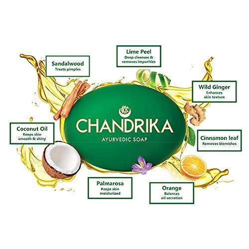 Chandrika Ayurvedic Soap 75g Buy 3 get 1 Free - Image 2
