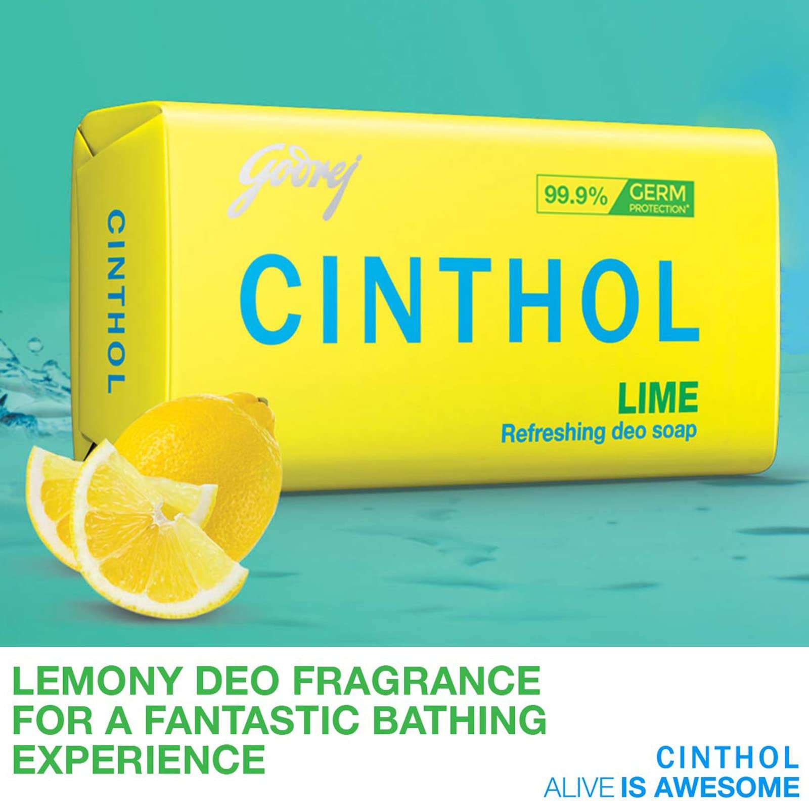 Cinthol LIME Refreshing Deo Soap 75g - Image 3