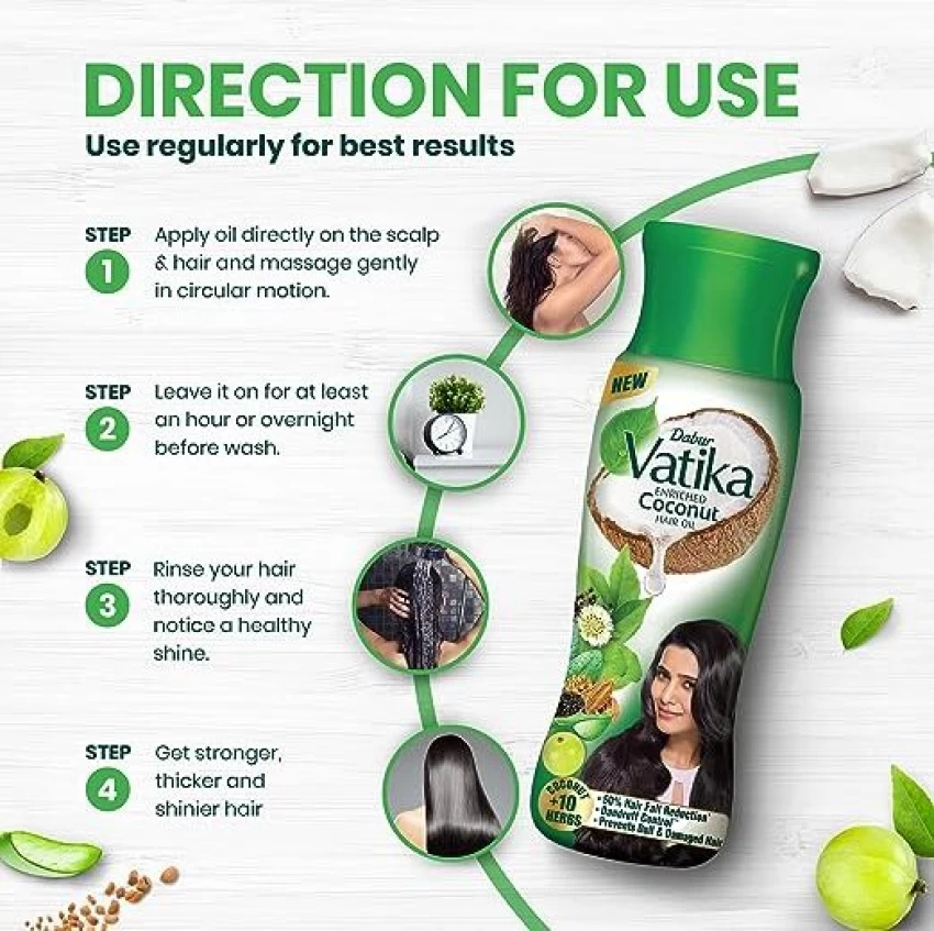 Dabur Vatika Coconut Hair Oil 90ml - Image 3