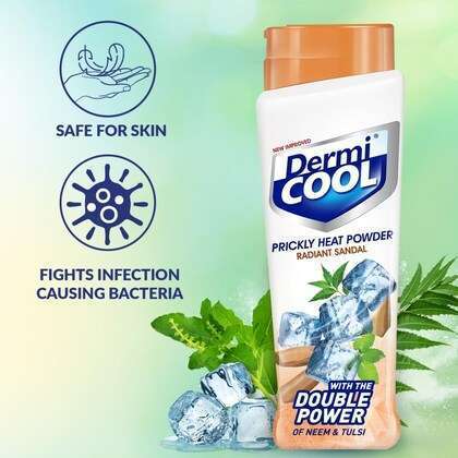 Dermi Cool Prickly Heat Powder Radiant Sandal 150g+50g Free - Image 4