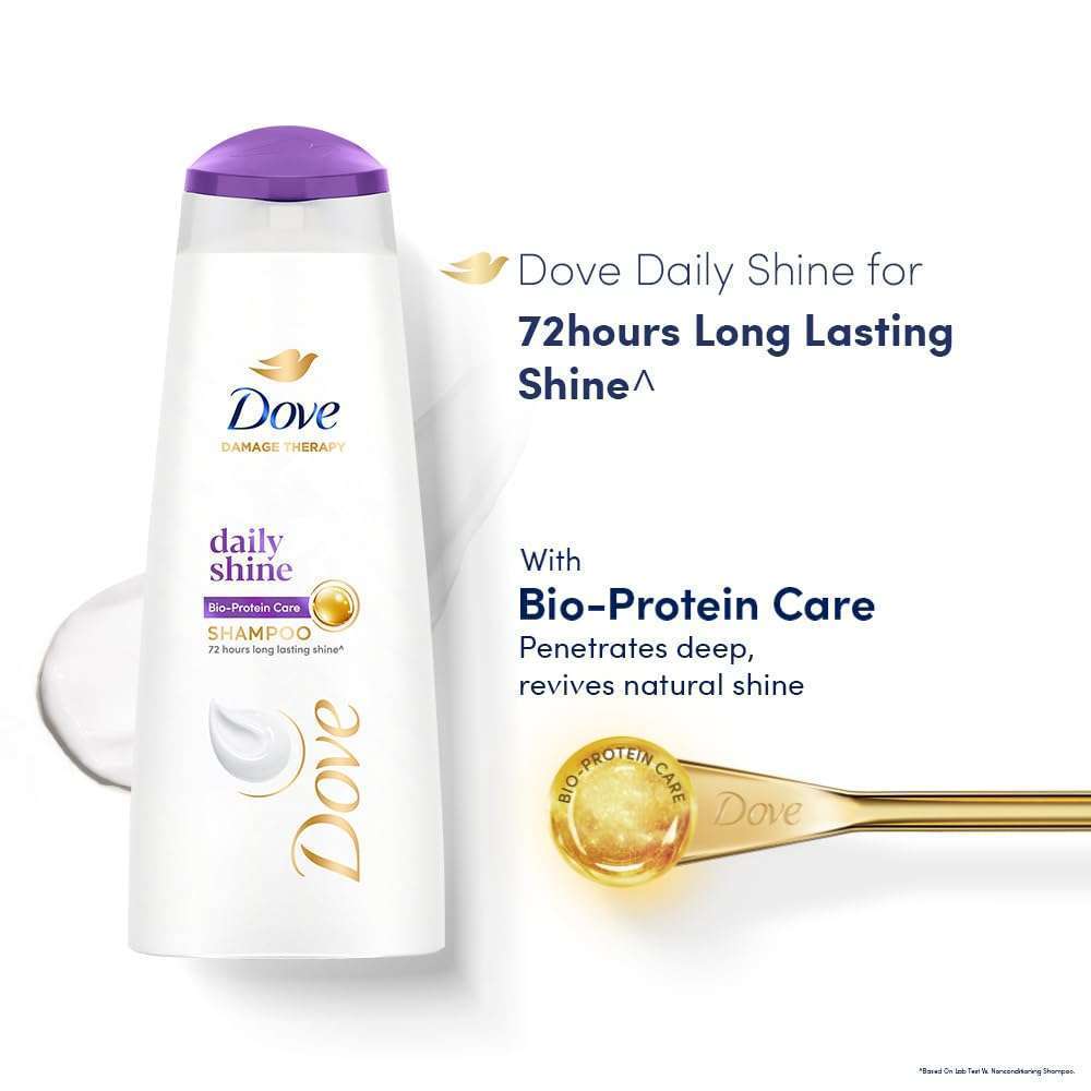 Dove Daily Shine Bio-Protein Care Shampoo 80ml - Image 3
