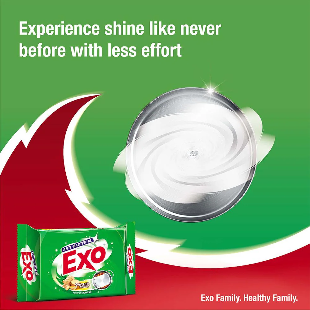 Exo Anti-Bacterial Dishwash Bar Buy 3 Get 1 Free - Image 4