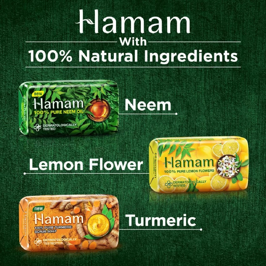 Hamam 100% Pure LEMON Flowers Soap 100g - Image 5