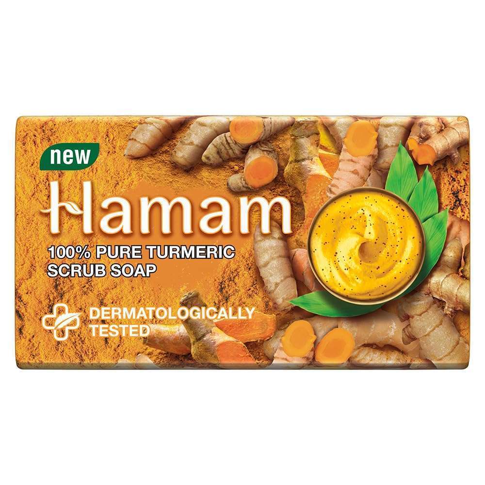 Hamam 100% Pure TURMERIC Scrub Soap 100g