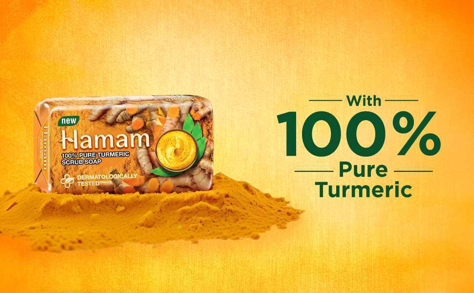 Hamam 100% Pure TURMERIC Scrub Soap 100g - Image 2