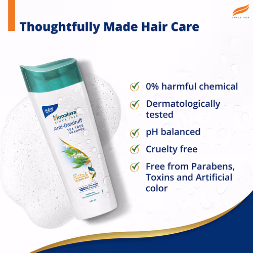 Himalaya Anti-Dandruff Tea Tree Shampoo 180ml - Image 4