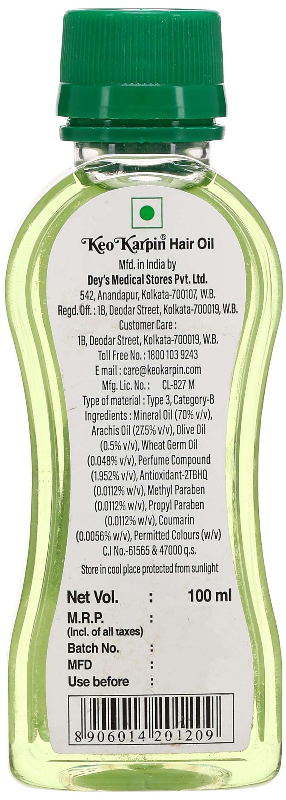 Keo Karpin Hair Oil With Olive 100ml - Image 3