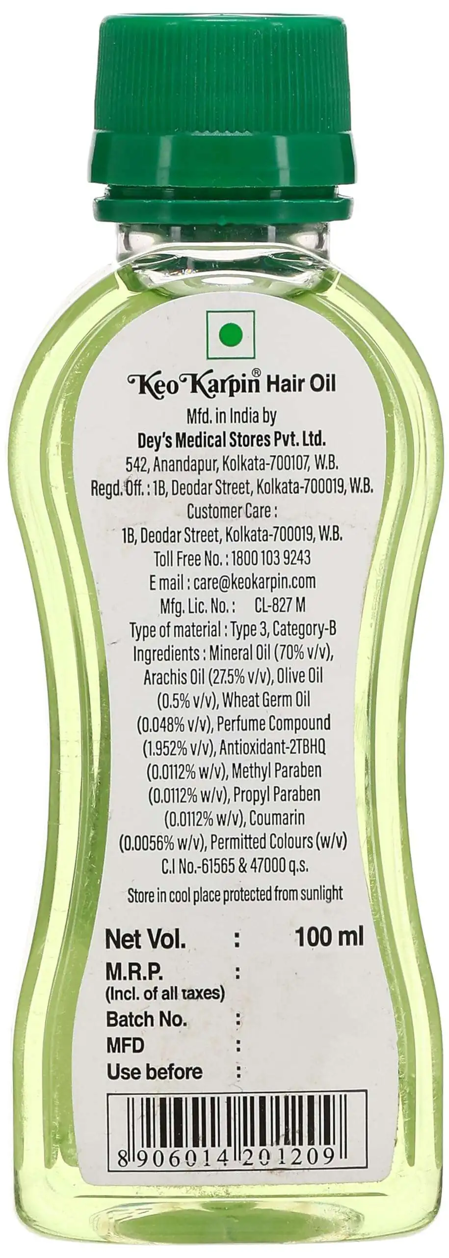 Keo Karpin Hair Oil With Olive 100ml - Image 3