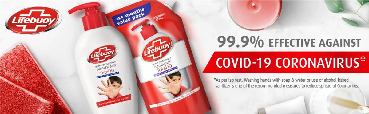 Lifebuoy Total 10 Germ Protection Hand Wash 190ml Jar+185ml Pouch FREE - Image 2