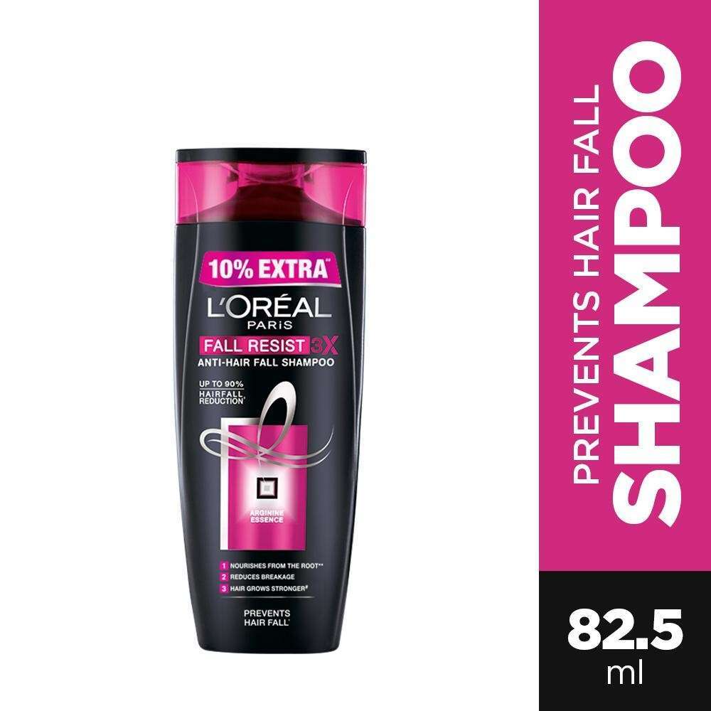 Loreal Fall Resist 3X Anti-Hair Fall Shampoo 82.5ml - Image 2