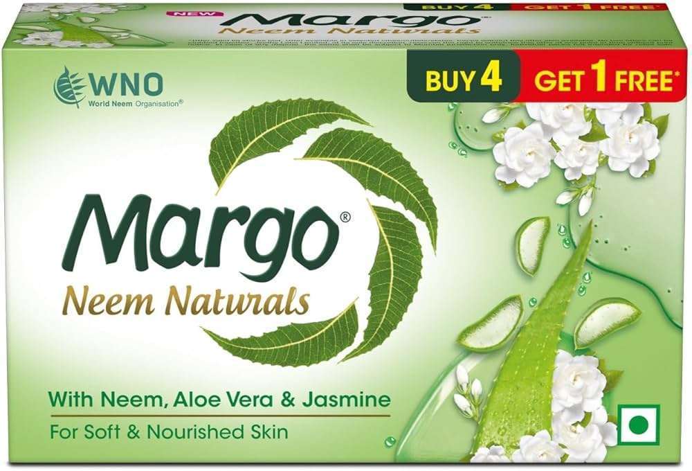 Margo Neem Leaves Bathing Soap 100g Buy 4 Get 1 Free - Image 3