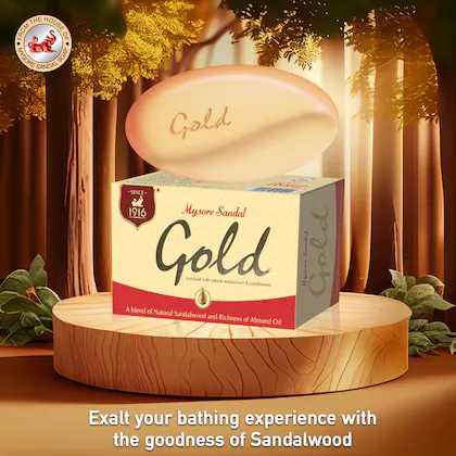 Mysore Sandal GOLD Bathing Soap 125g - Image 4