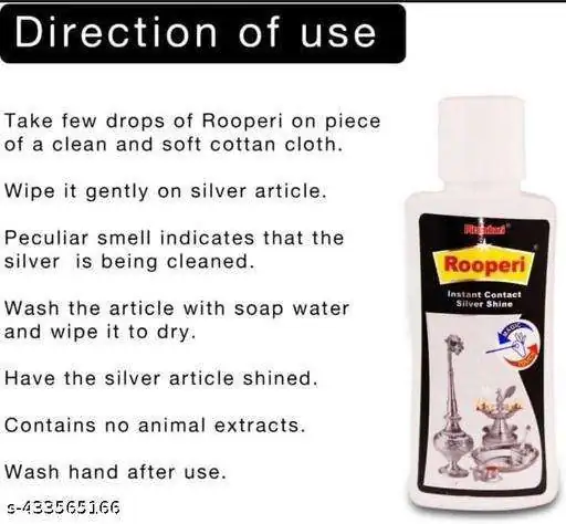 Pithambari Rooperi Silver Shine Liquid 50ml - Image 4