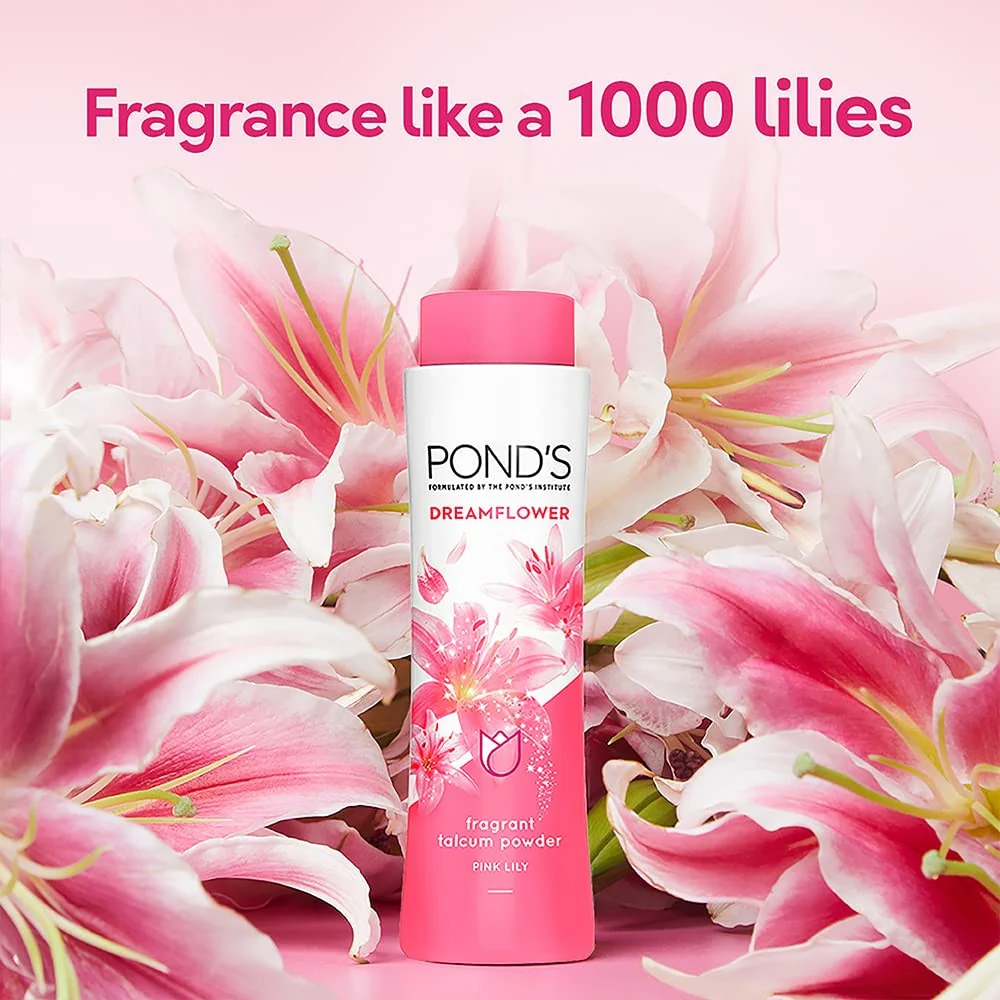 Pond's Dream Flower Fragrant Talcum Power 100g - Image 5