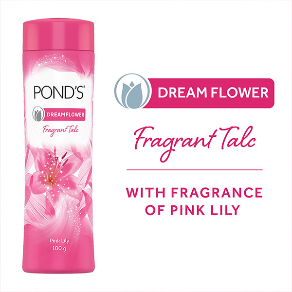 Pond's Dream Flower Fragrant Talcum Power 100g - Image 2