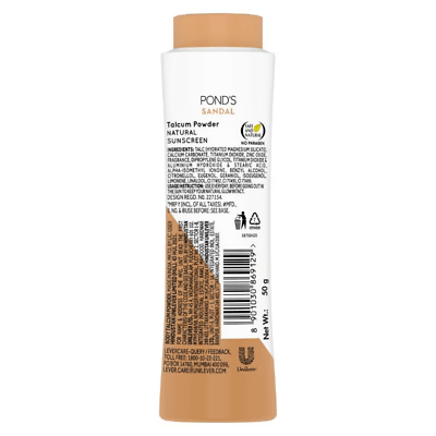 Pond's Sandal Radiance Talcum Powder 50g - Image 3