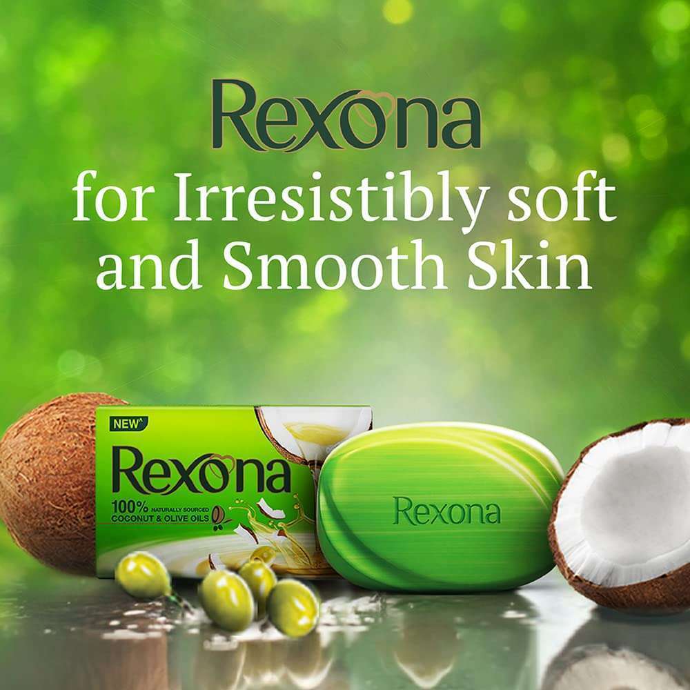 Rexona COCONUT & OLIVE Oils Soap 100g - Image 4