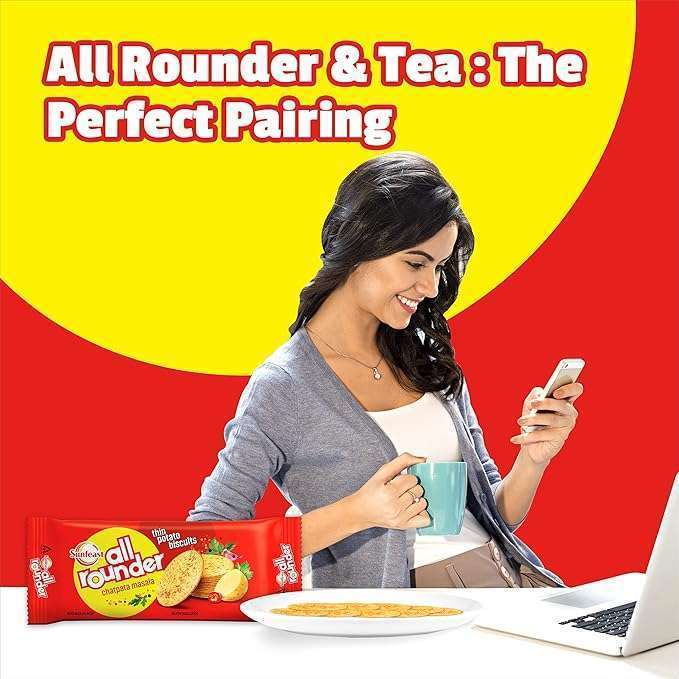 Sunfeast All Rounder SPICY MASALA Potato Biscuit 28.2g - Image 2