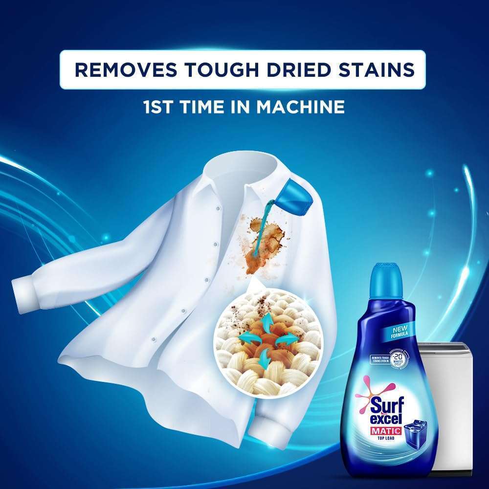 Surf Excel TOP LOAD Matic Liquid 500ml Jar - Image 4