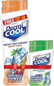 Dermi Cool Prickly Heat Powder Radiant Sandal 150g+50g Free