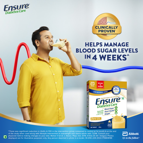 Ensure Diabetes Care VANILLA DELIGHT 200g Refill Pack - Image 3